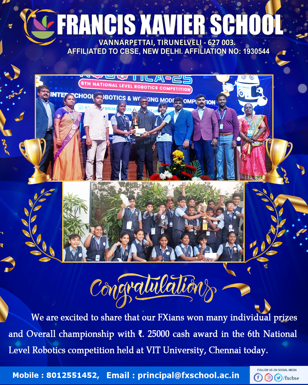 6th NATIONAL LEVEL ROBOTICS COMPETITION
