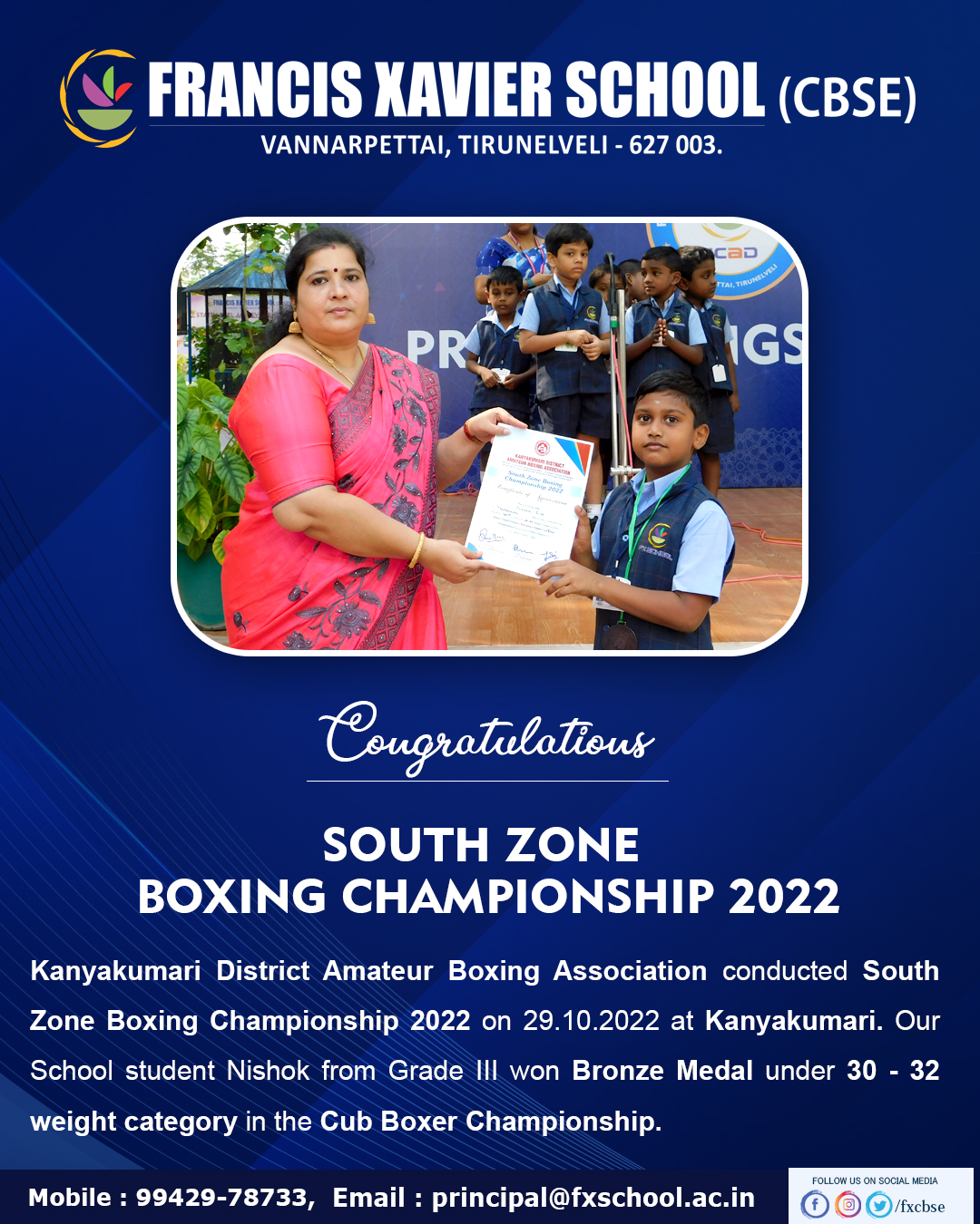 SOUTH ZONE BOXING CHAMPIONSHIP 2022